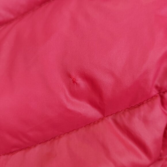 Calvin Klein Puffer Jacket Women's Sm Premium Down Packable Quilted Red Full Zip - Picture 7 of 16